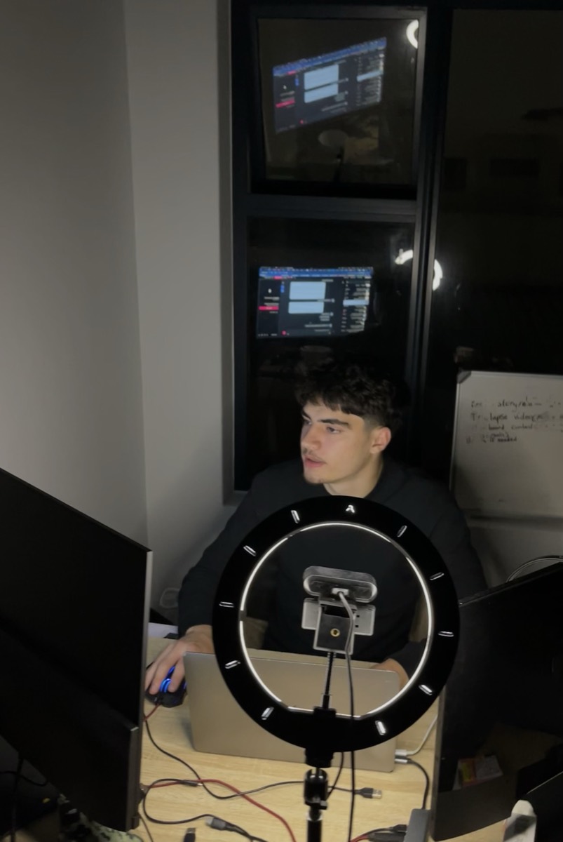 Nicolas building the business