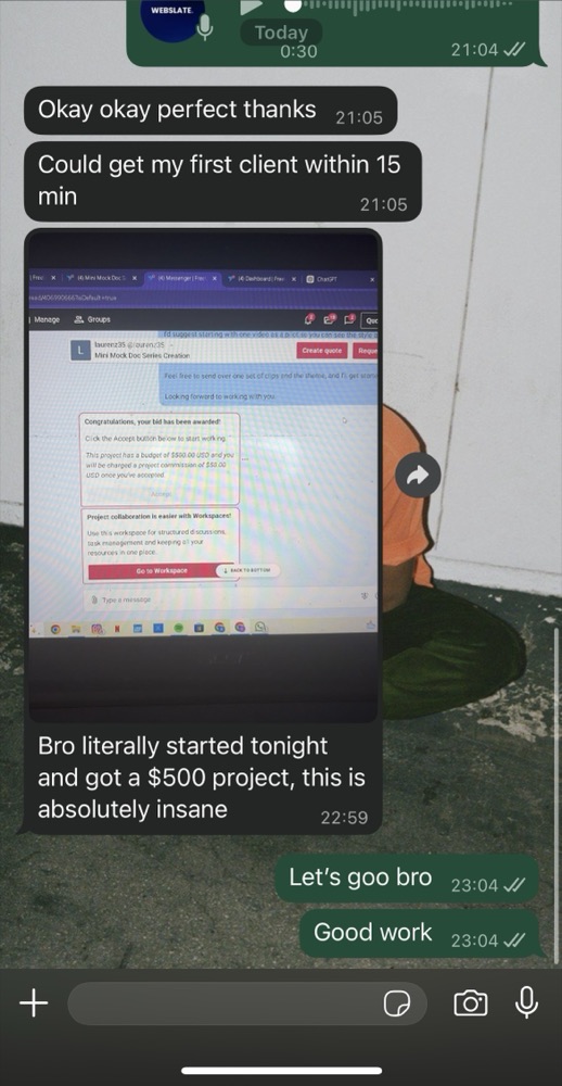 Started tonight, $500 project