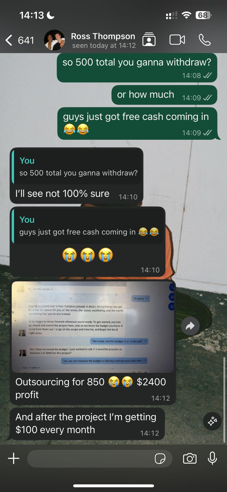 $2,400 profit
